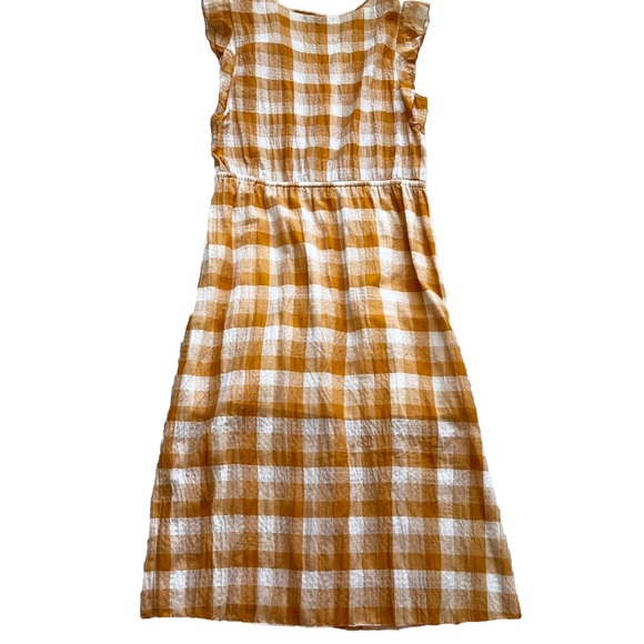 LILLA P SEMI SHEER PLAID DRESS SIZE LARGE PREPPY EFFORTLESS CASUAL Picnic Pin Up - Picture 2 of 14